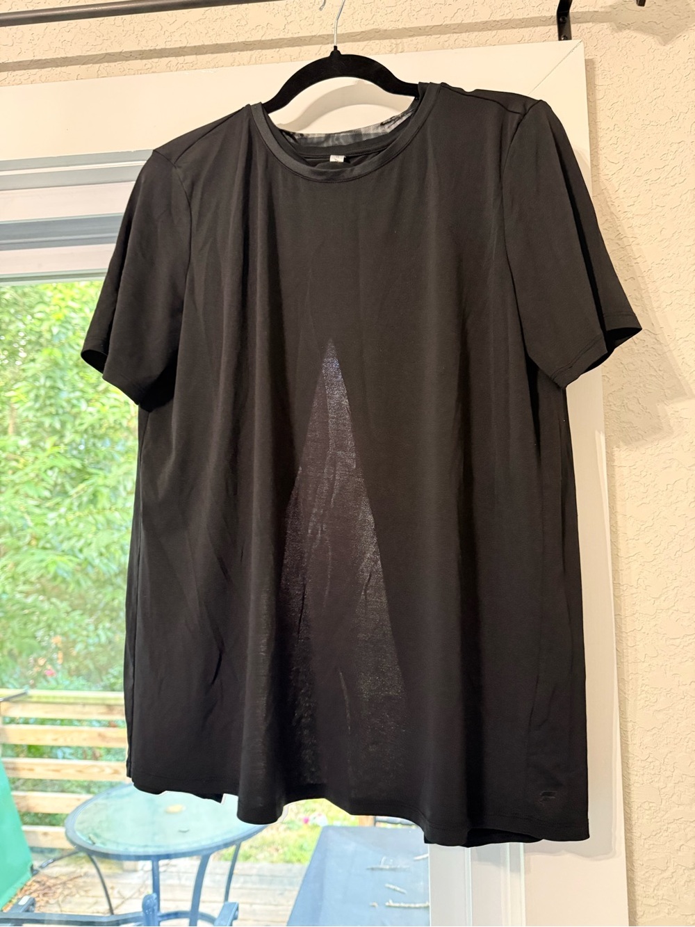 Fabletics Black Short-Sleeve Crew Tee